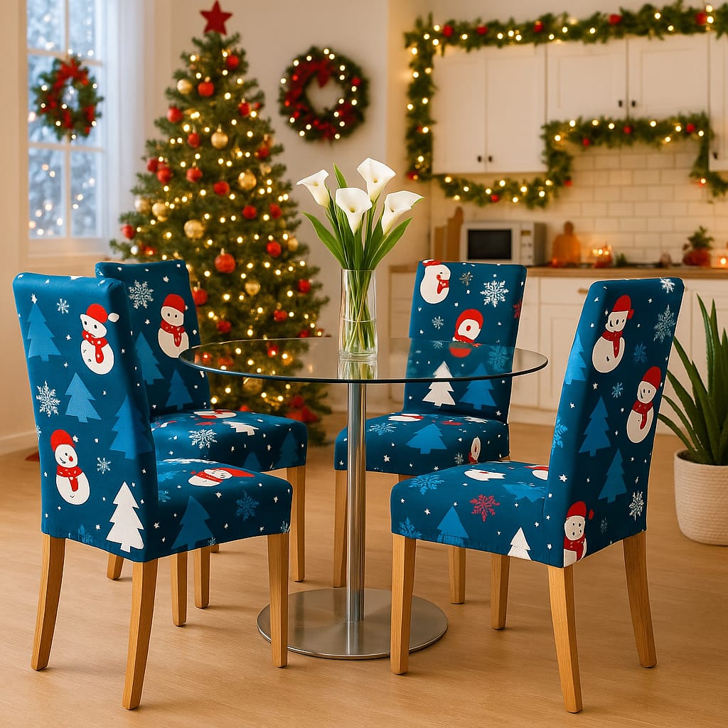 OFERTA EN FUNDAS PARA SILLAS EDICIÓN NAVIDAD🎄🎄🦌🎅