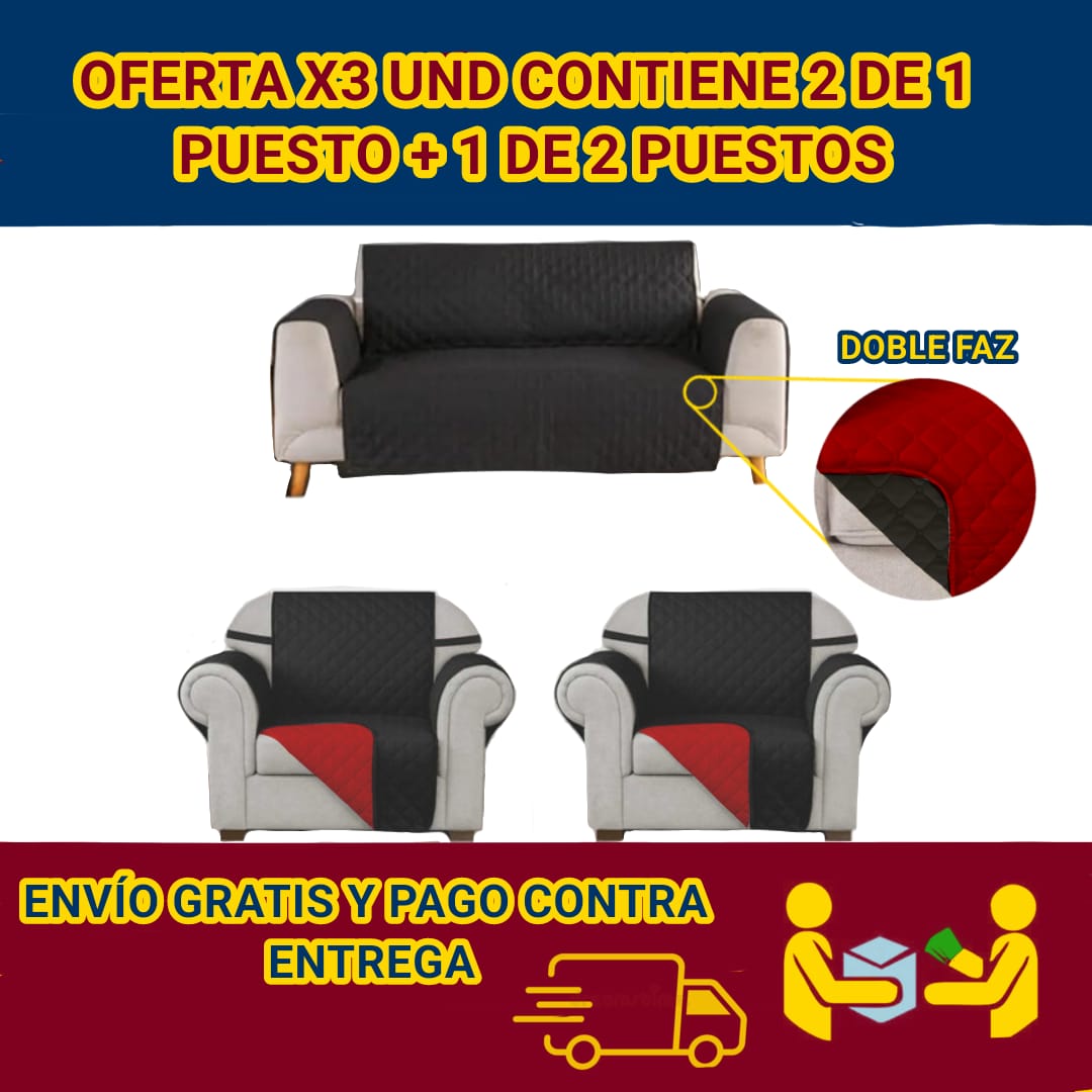 Protectores PREMIUM acolchados para sofás ⭐️⭐️⭐️⭐️⭐5/5