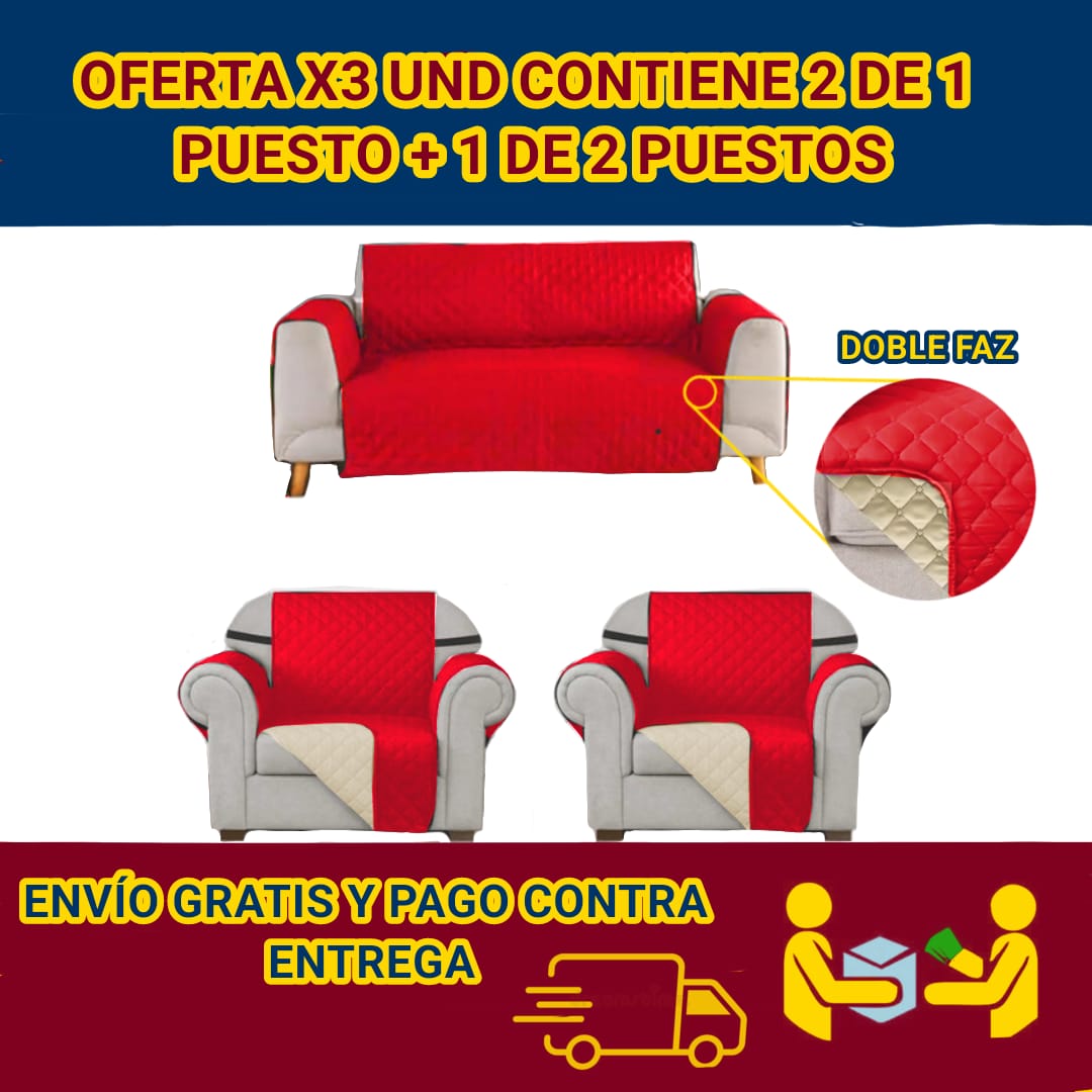 Protectores PREMIUM acolchados para sofás ⭐️⭐️⭐️⭐️⭐5/5