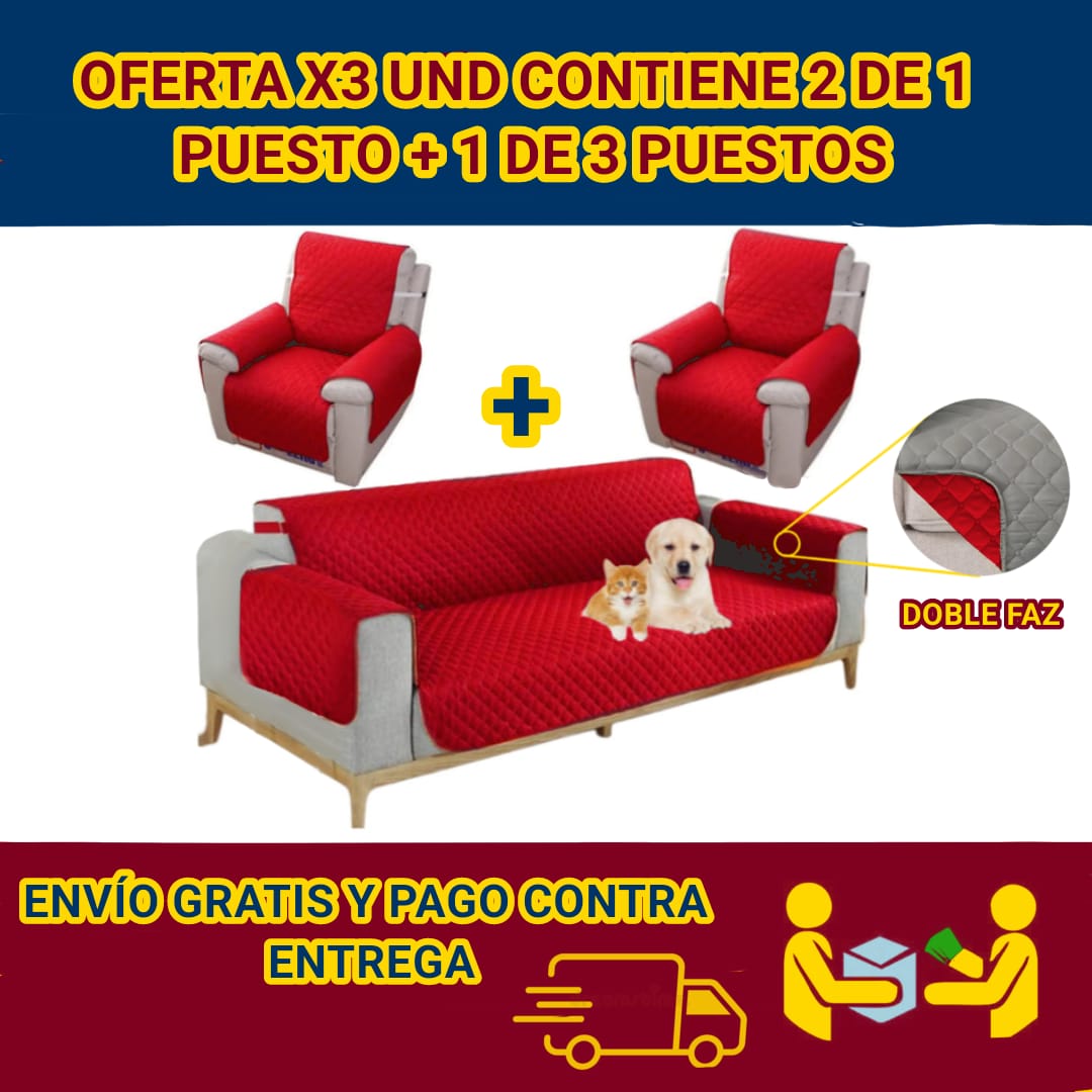 Protectores PREMIUM acolchados para sofás ⭐️⭐️⭐️⭐️⭐5/5