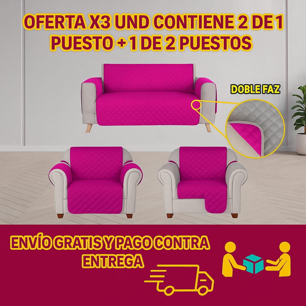 Protectores PREMIUM acolchados para sofás ⭐️⭐️⭐️⭐️⭐5/5
