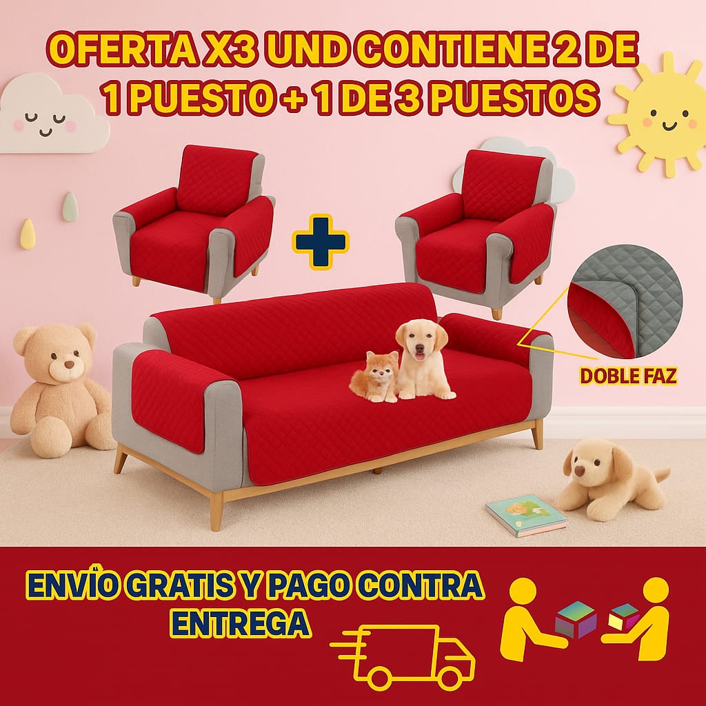 Protectores PREMIUM acolchados para sofás ⭐️⭐️⭐️⭐️⭐5/5