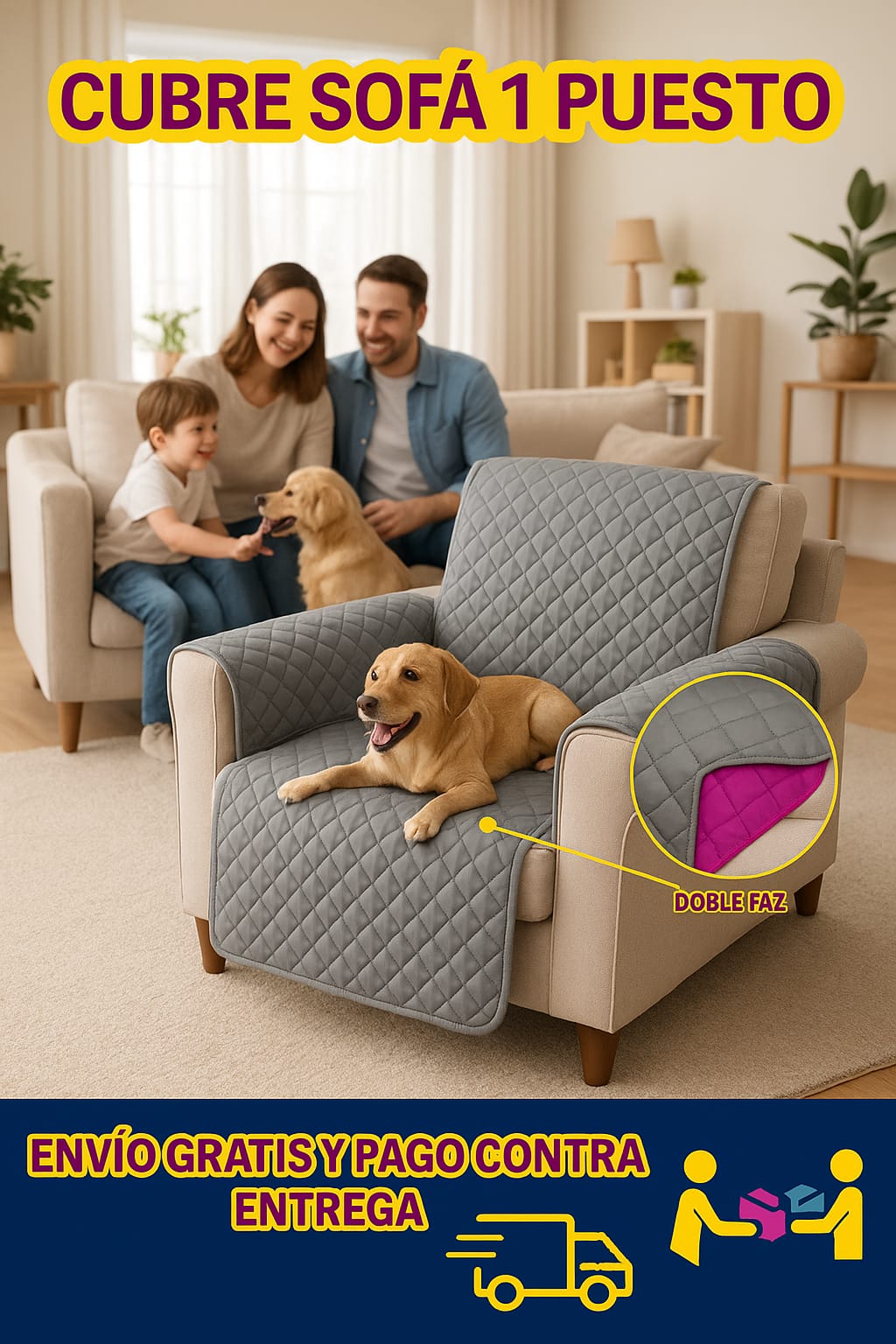 Protectores PREMIUM acolchados para sofás ⭐️⭐️⭐️⭐️⭐5/5