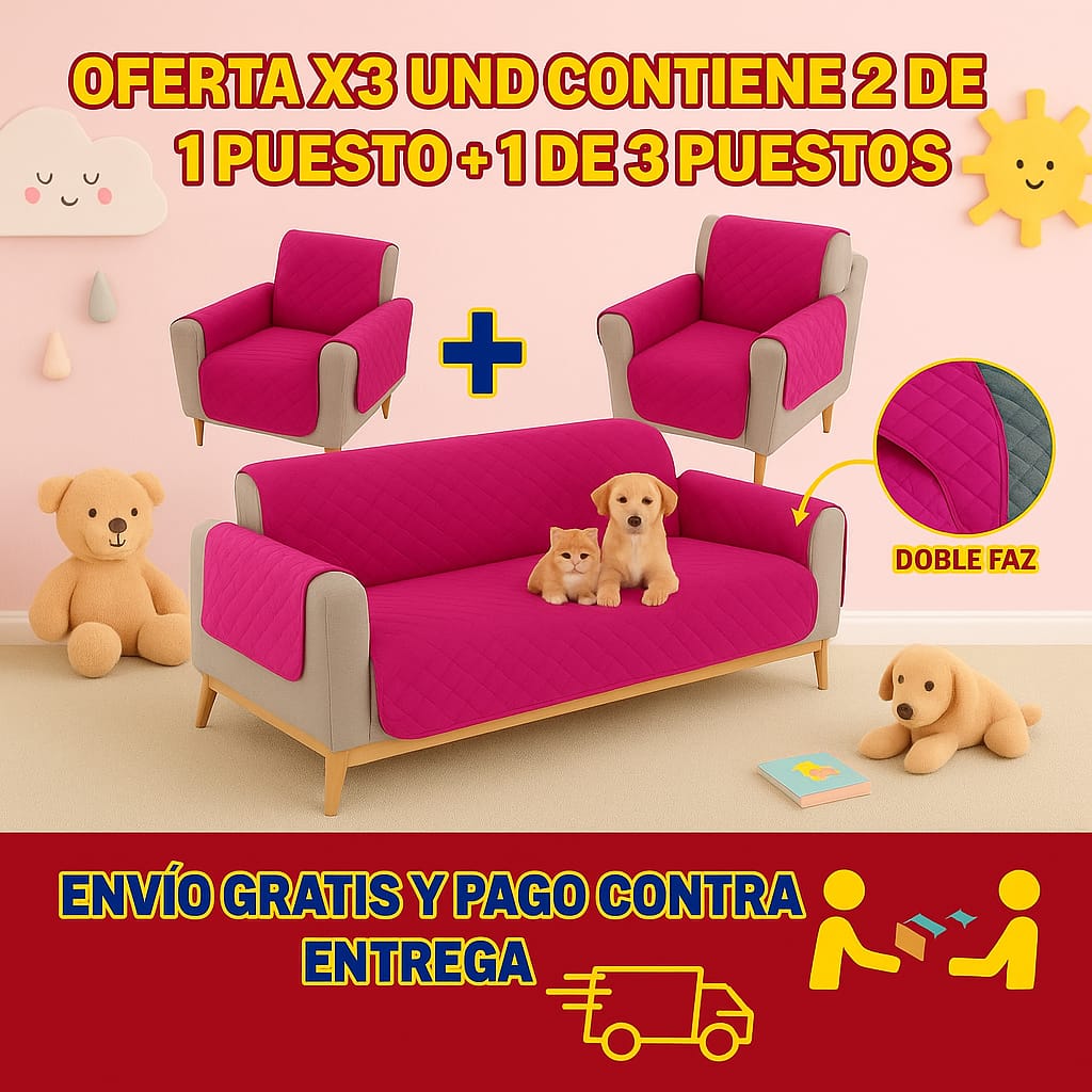 Protectores PREMIUM acolchados para sofás ⭐️⭐️⭐️⭐️⭐5/5