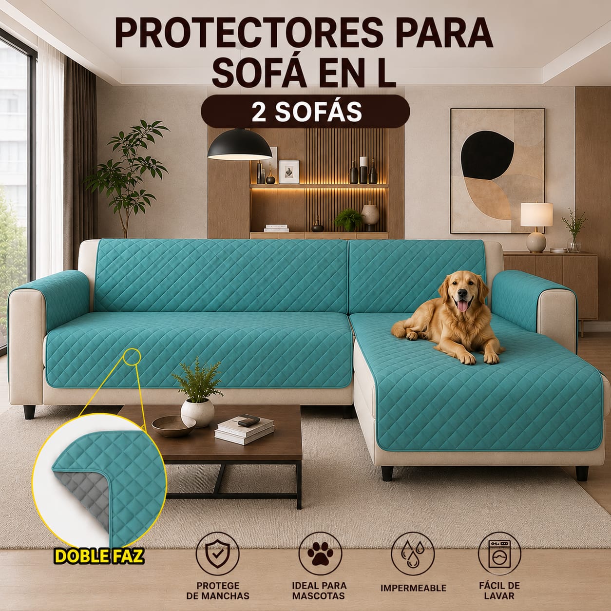 Protectores PREMIUM acolchados para sofás ⭐️⭐️⭐️⭐️⭐5/5