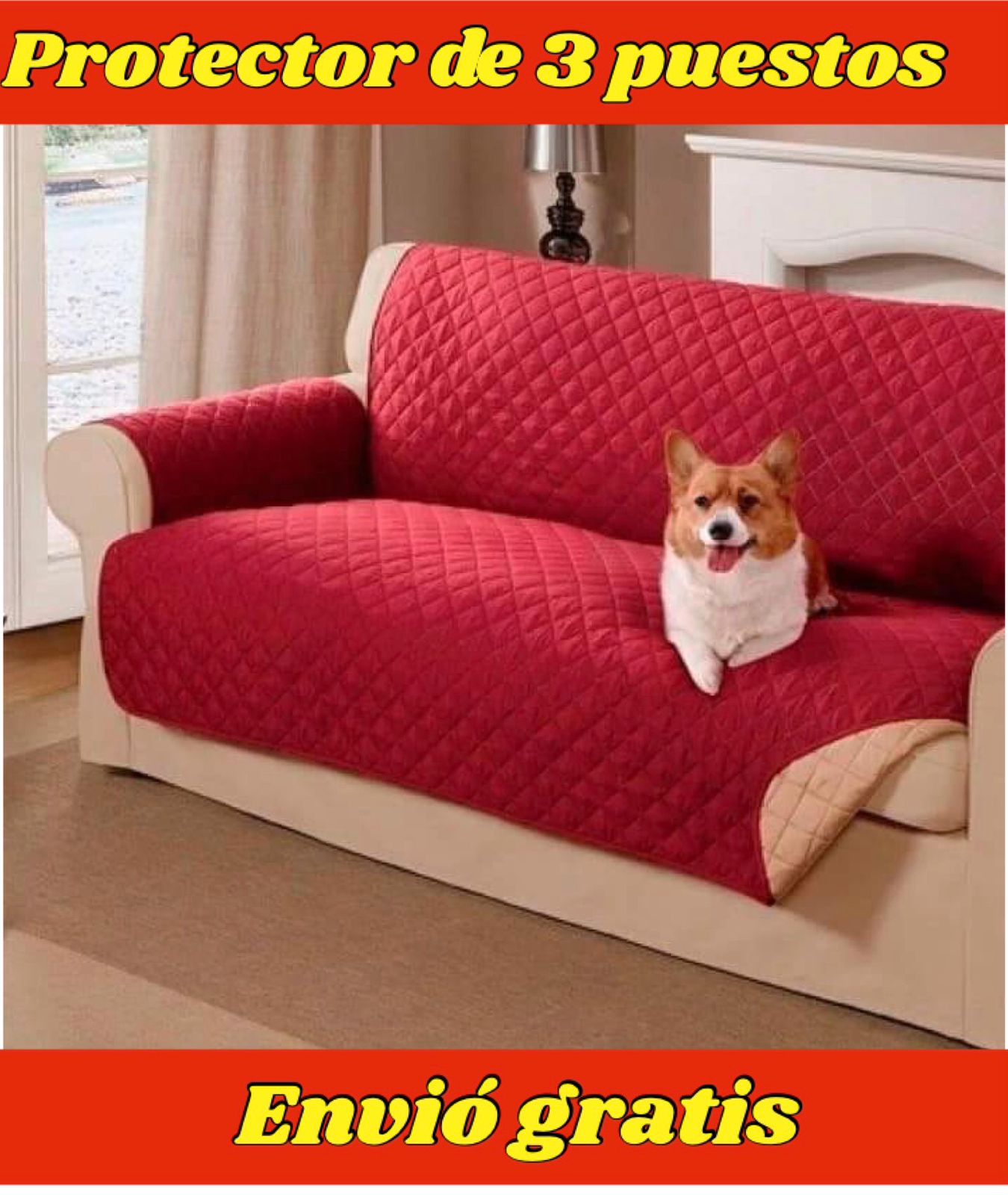 protector para sofa 3 puestos 160x180cm...89.900 ⭐️⭐️⭐️⭐️⭐️5/5