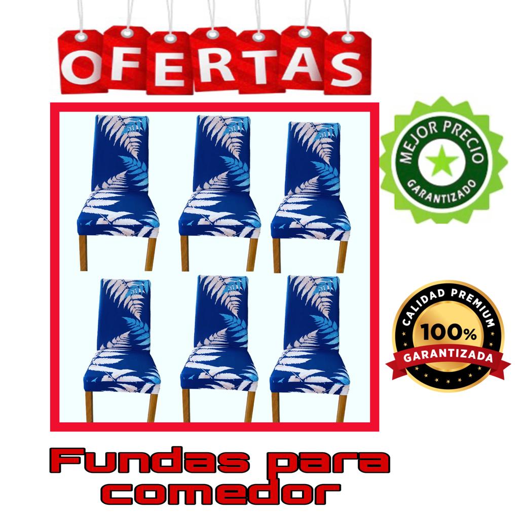 PROMOCION EN FUNDAS ESTAMPADAS Y AJUSTABLES PARA SILLAS DE COMEDOR 5/5⭐️⭐️⭐️⭐️⭐️