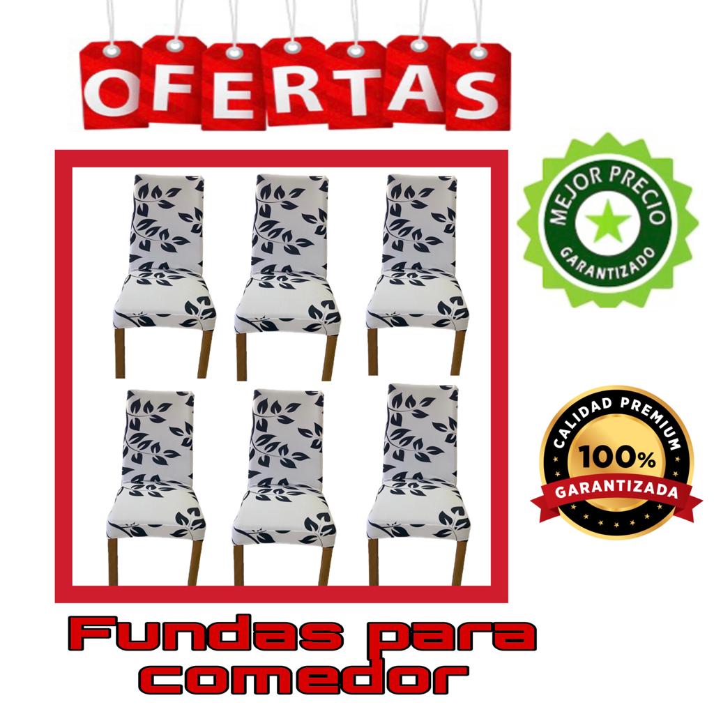 PROMOCION EN FUNDAS ESTAMPADAS Y AJUSTABLES PARA SILLAS DE COMEDOR 5/5⭐️⭐️⭐️⭐️⭐️