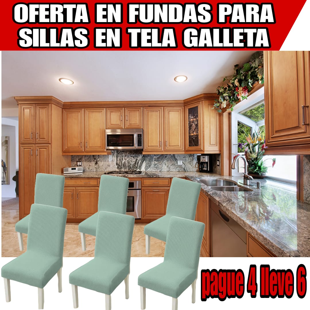 !Oferta! fundas para sillas en Tela GALLETA PAGUE 4 LLEVE 6⭐️⭐️⭐️⭐️⭐️5/5