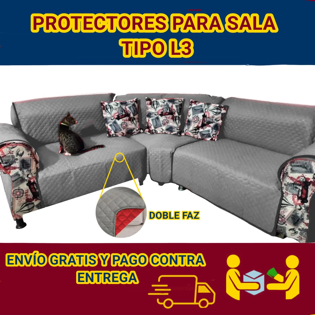 Protectores PREMIUM acolchados  para sofás  ⭐️⭐️⭐️⭐️⭐5/5