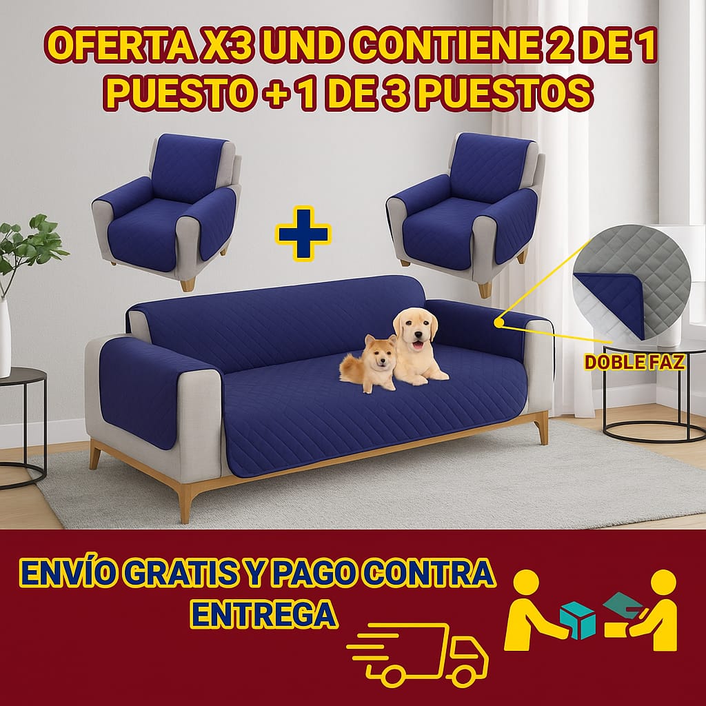 Protectores PREMIUM acolchados  para sofás  ⭐️⭐️⭐️⭐️⭐5/5