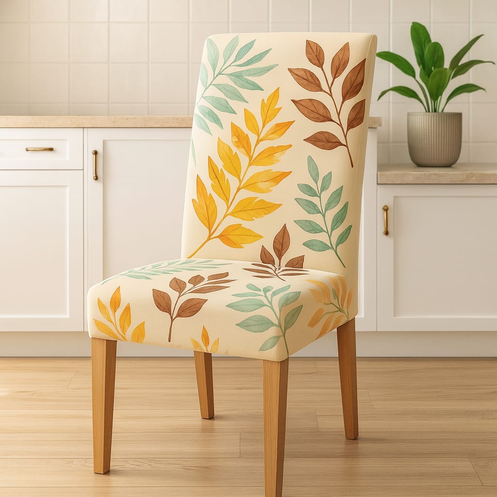 PROMOCION EN FUNDAS ESTAMPADAS Y AJUSTABLES PARA SILLAS DE COMEDOR 5/5⭐️⭐️⭐️⭐️⭐️