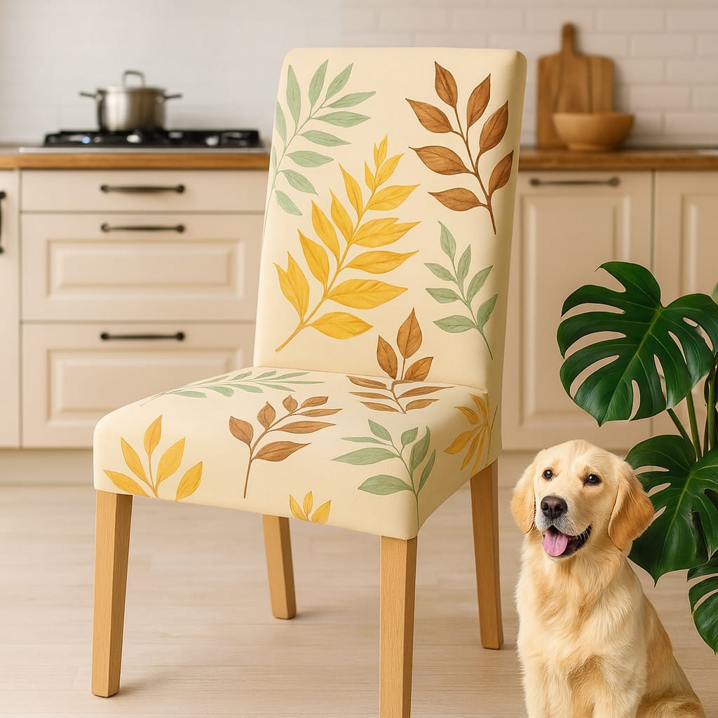 PROMOCION EN FUNDAS ESTAMPADAS Y AJUSTABLES PARA SILLAS DE COMEDOR 5/5⭐️⭐️⭐️⭐️⭐️