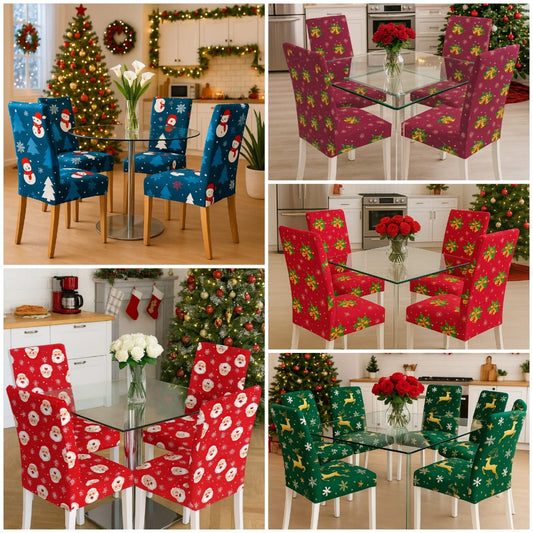 OFERTA EN FUNDAS PARA SILLAS EDICIÓN NAVIDAD🎄🎄🦌🎅