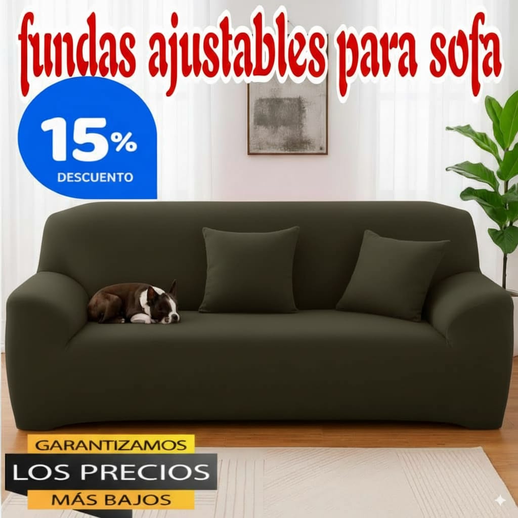 FUNDA PREMIUM AJUSTABLE PARA SOFA  -15% Y 20% DE DESCUENTO ⭐️⭐️⭐️⭐️⭐️