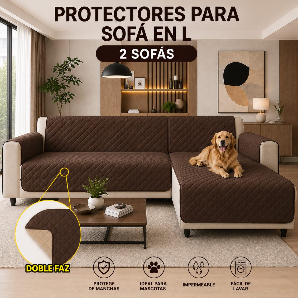 Protectores PREMIUM acolchados  para sofás  ⭐️⭐️⭐️⭐️⭐5/5