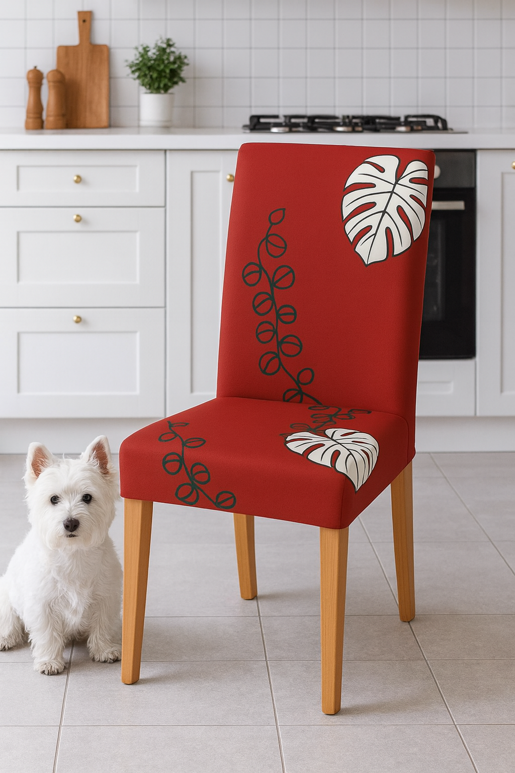 PROMOCION EN FUNDAS ESTAMPADAS Y AJUSTABLES PARA SILLAS DE COMEDOR 5/5⭐️⭐️⭐️⭐️⭐️