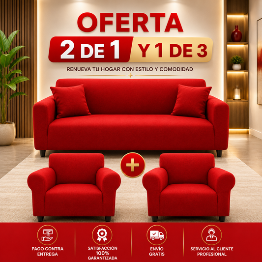 OFERTA X3UND 2 UNIDADES DE 1 PUESTO Y 1 UNIDAD DE 3 PUESTOS